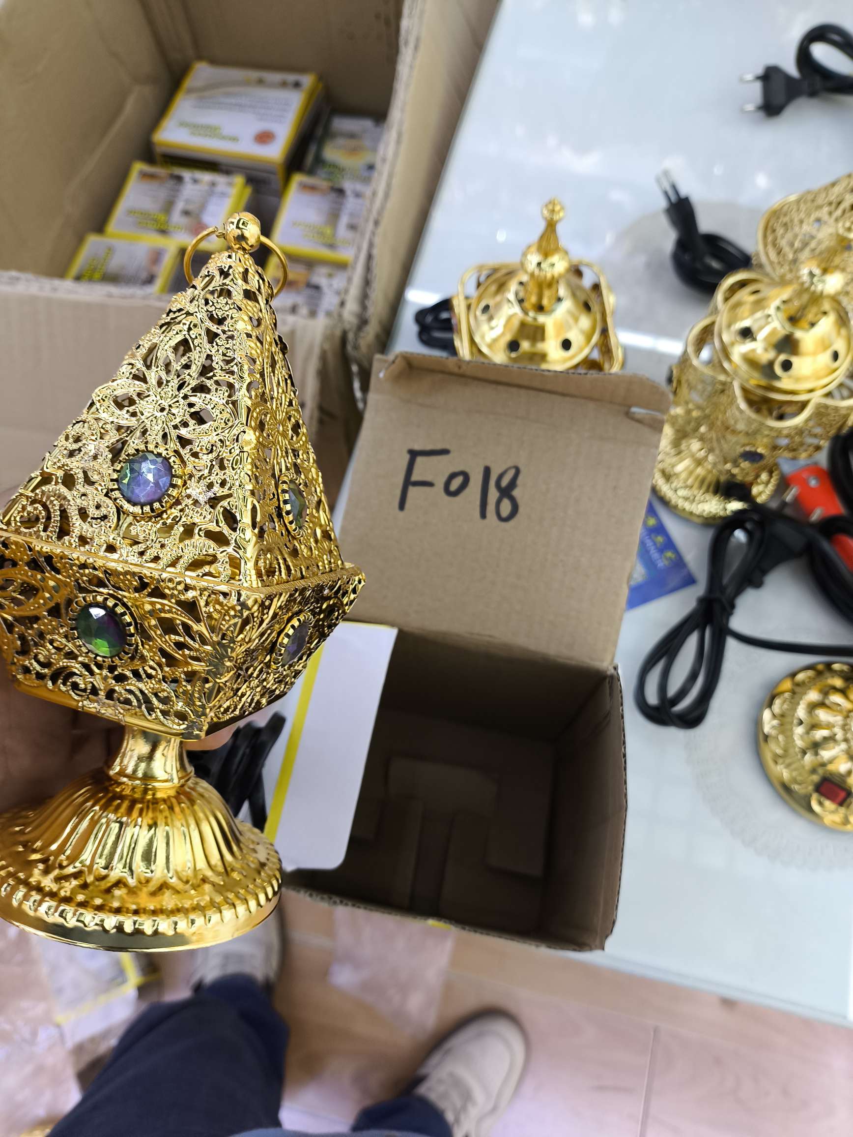 景德镇工艺品装饰器皿电镀多肉微景观摆件铁线工艺品详情图6