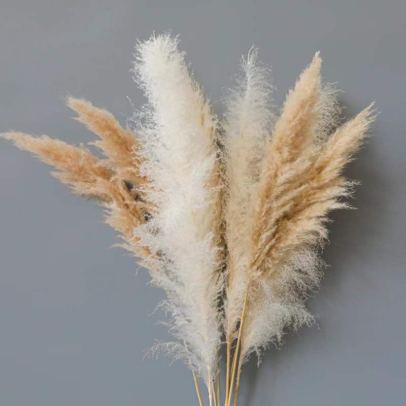 仿真花塑料花植绒毛质感 仿真柏树配件 室内装饰绿植摆件仿真花假花仿