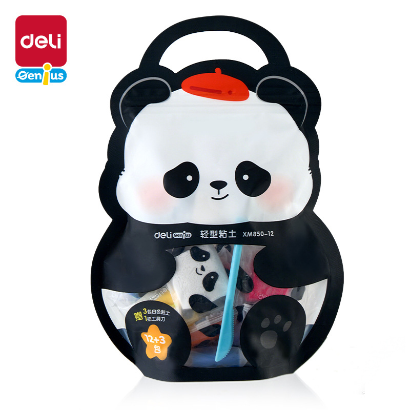 Deli XM850 Panda Dudu Clay 36-color Children's DIY Clay Bag Fun Handmade Colored clay Item Picture