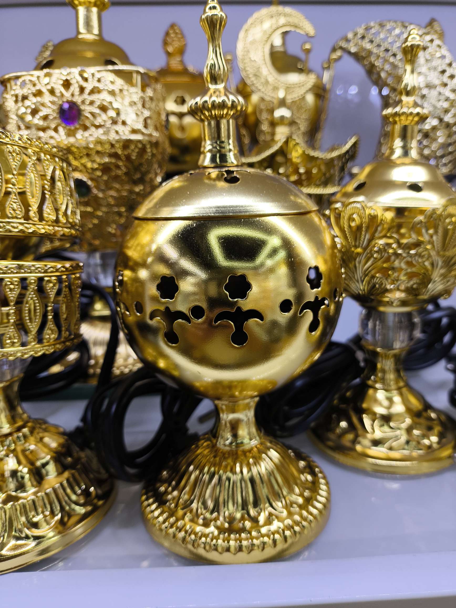 工艺品装饰器皿电镀多肉塑料花盘实木果盒微观景观摆件铁线工艺品详情图2