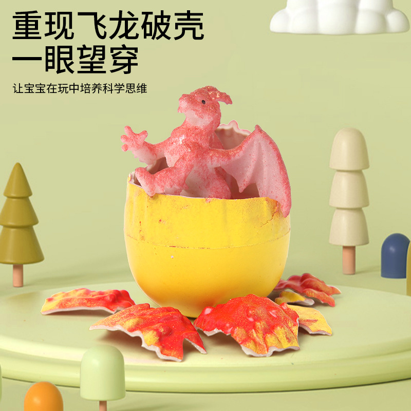 Soak in water, expand, hatch eggs, flying dragon eggs, children's and babies' educational toys, dinosaur models, creative toys wholesale Specification drawing
