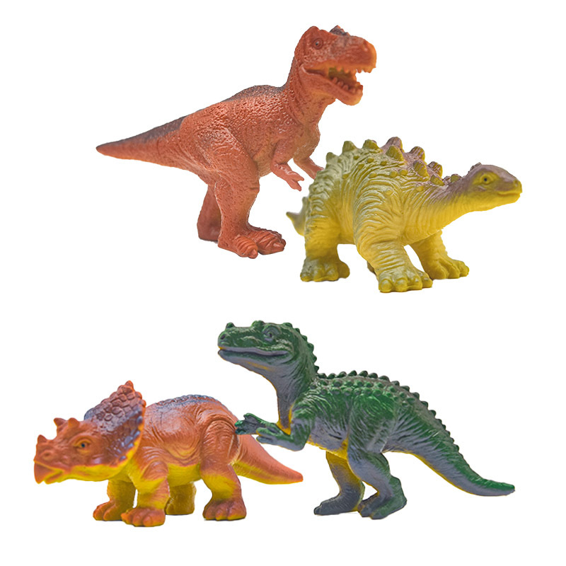 New cross-border small toy simulation dinosaur model bagged wholesale soft rubber small animal model children's toys Specification drawing