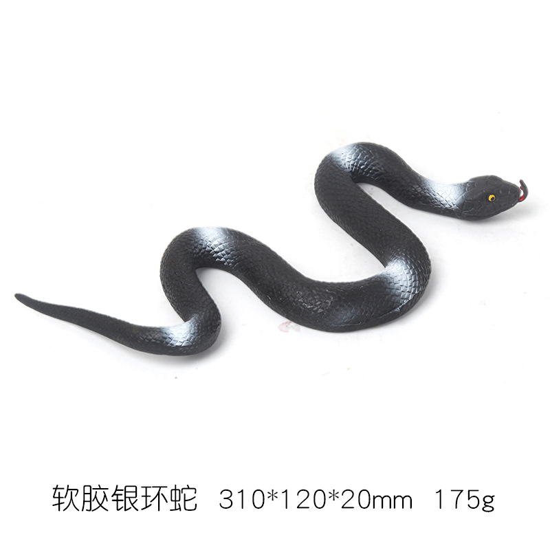 Cross-border new product simulation snake model toys, realistic models, children's early education and intelligence animal street stall small toys wholesale Item Picture