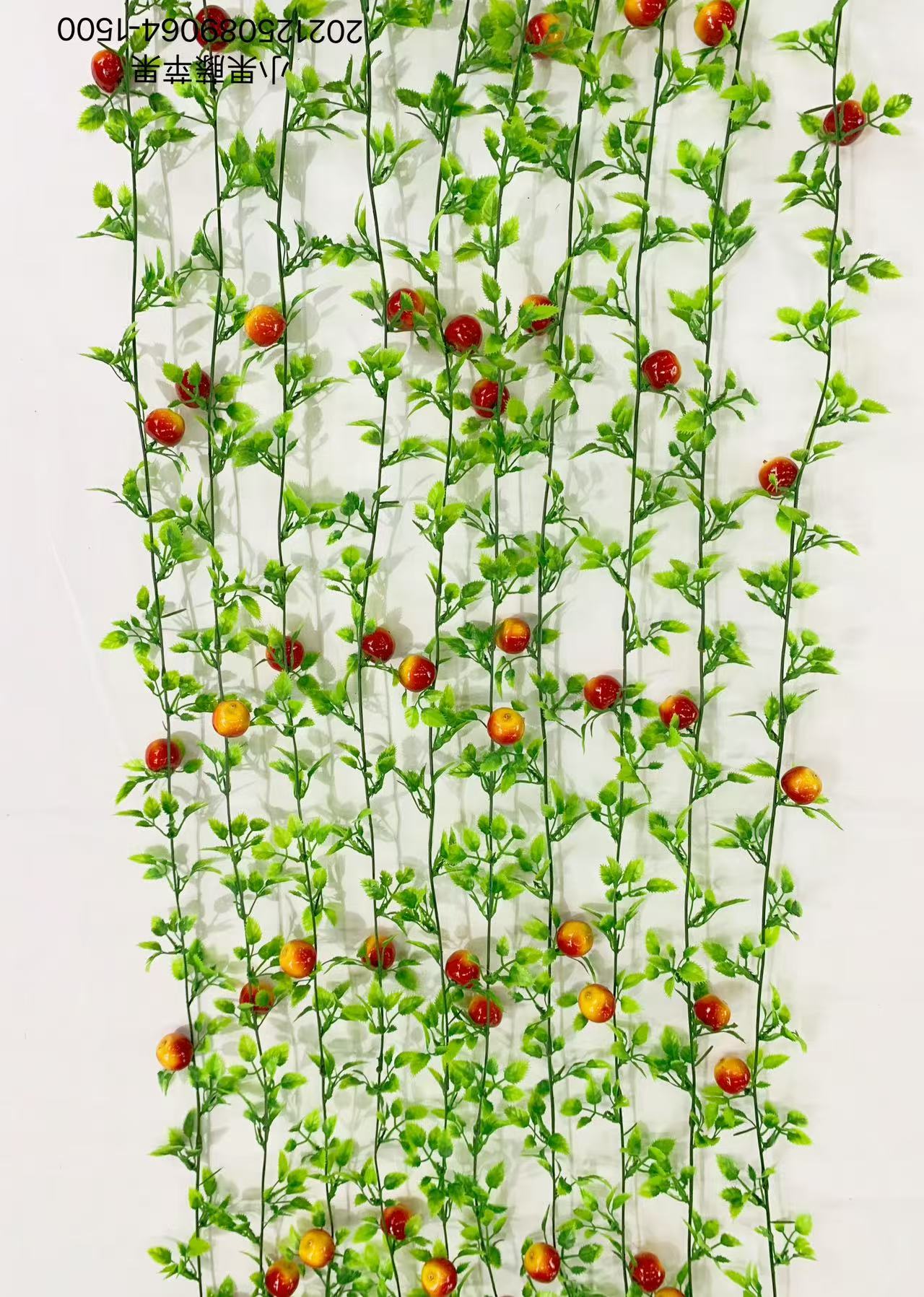 Simulated fruit vine, foam fruit decorative vine, fruit decorative leaf vine details Picture