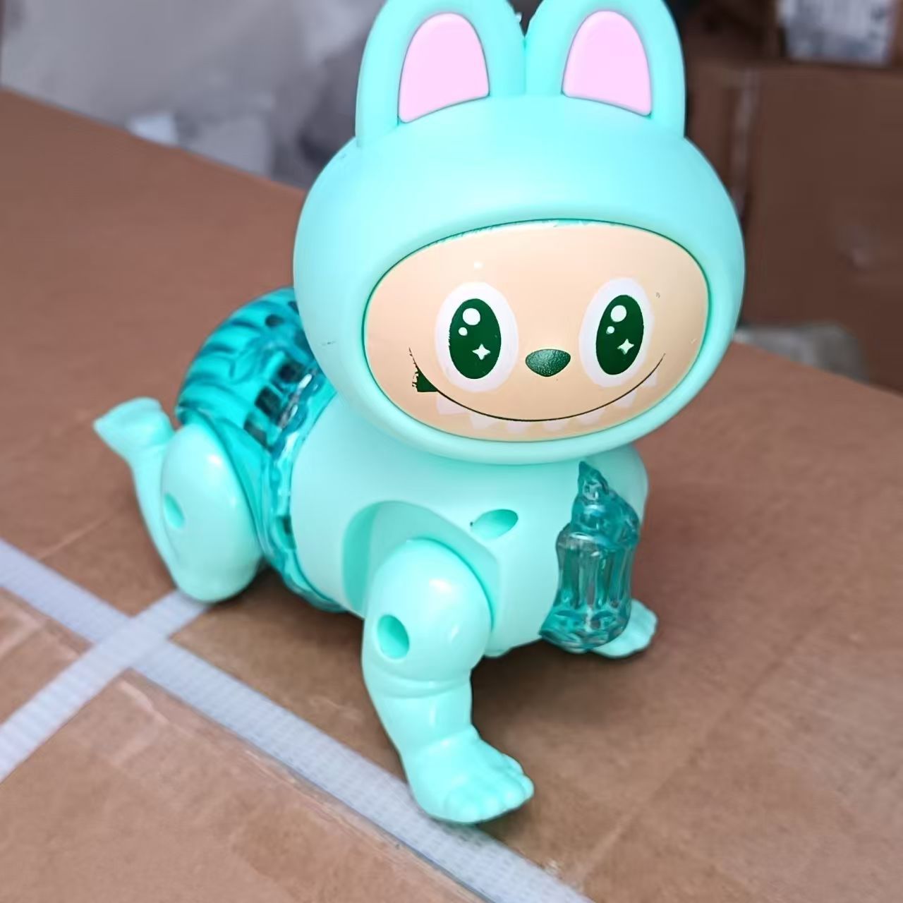 Douyin electric mechanical crawling labrador dog can crawl and sing. It comes with a leash and is a great baby walker. Starting from one piece Specification drawing