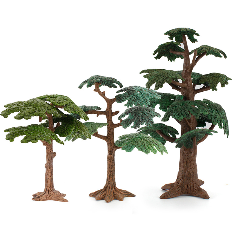 Simulation tree scene model, wild plant grass sand table, garden micro-landscape creation, small tree decoration model Application Scenario