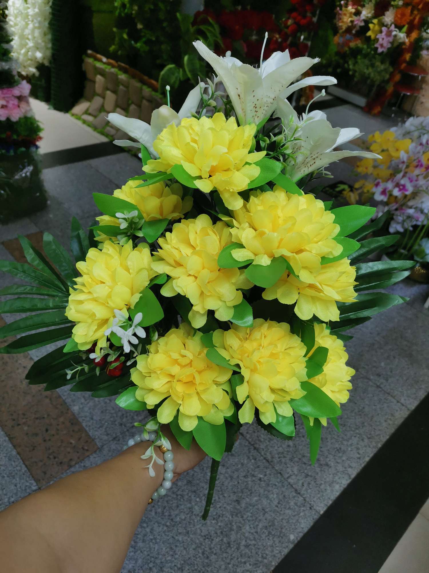 Simulated handicrafts: Phalaenopsis petal dried flower display, sweet potato leaf simulated flower, gladiolus gift decoration detail image 3