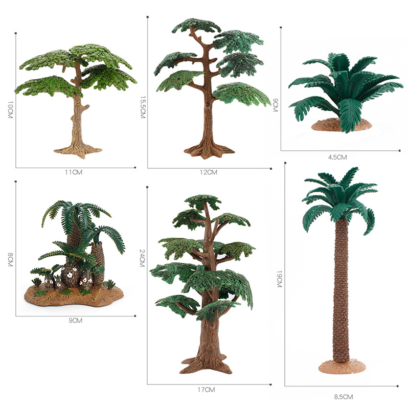 Simulation tree scene model, wild plant grass sand table, garden micro-landscape creation, small tree decoration model Item Picture