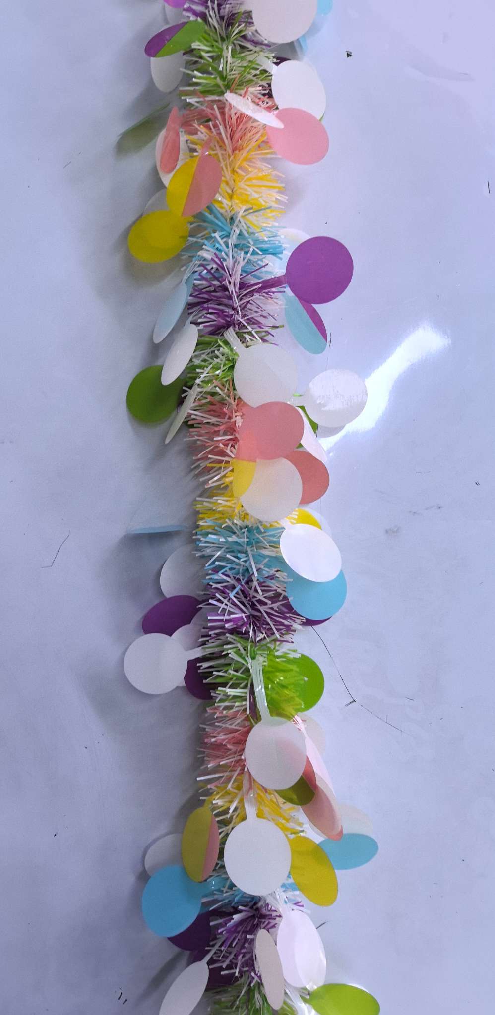 马卡龙混色圆片彩条，节庆假日装饰必备优品细节图