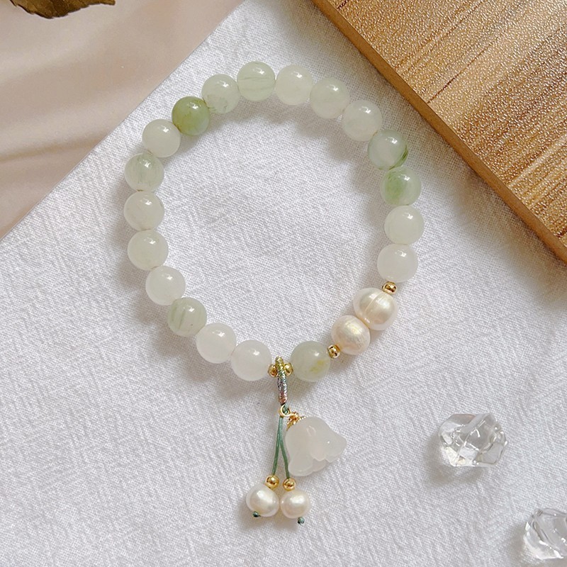 Natural Shoushan stone abacus beads, high-quality, fashionable and versatile double-loop bracelets, exquisite diy original design beads wholesale Application Scenario