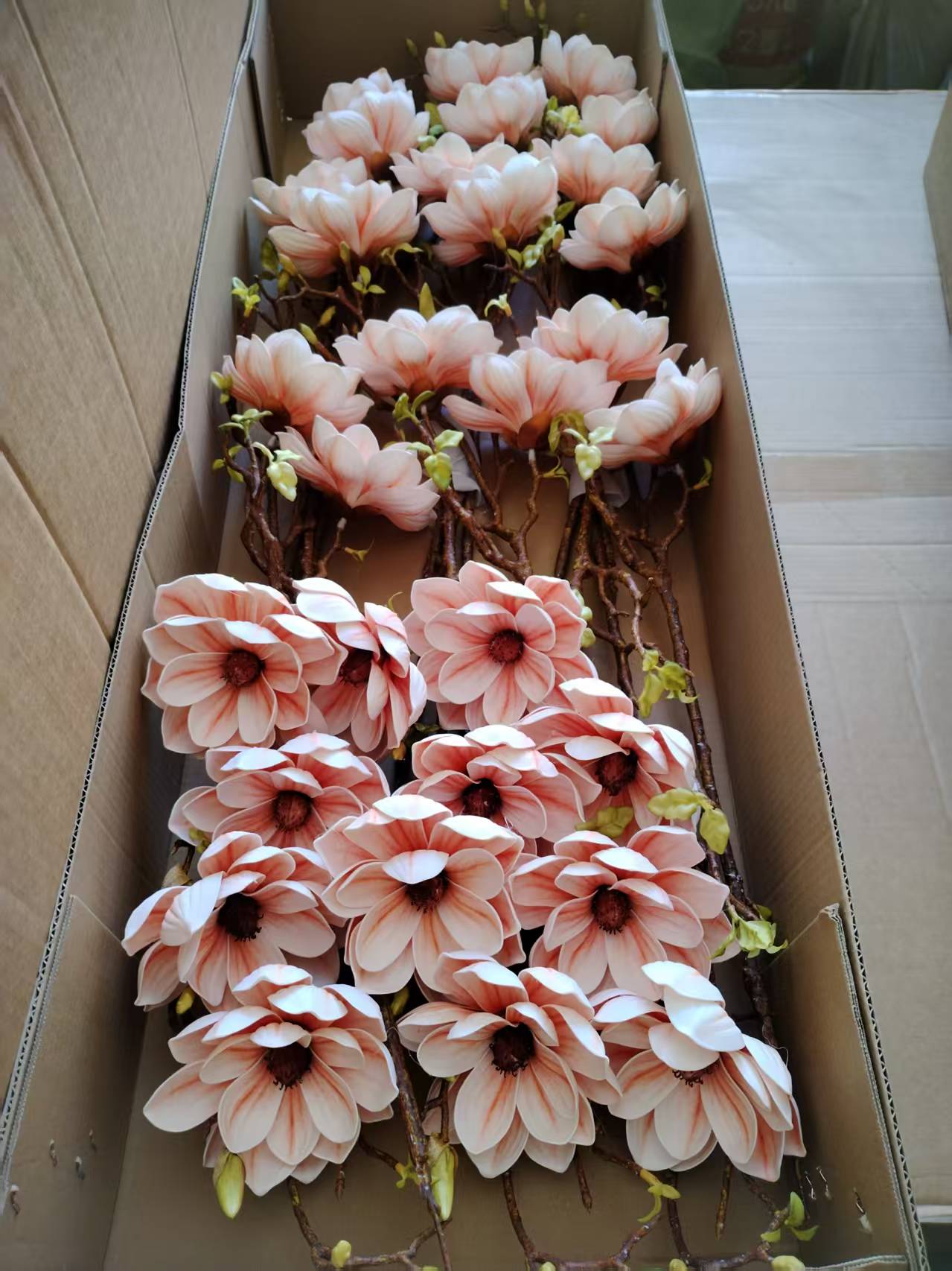 A variety of creative gifts and home decoration artworks of the first snow magnolia artificial flower are available for selection detail image 3