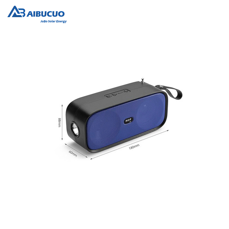 AIBUCUO Jubo HF007 Black/Red/Blue Solar Bluetooth Speaker Radio with Light function AIBUCUO details Picture