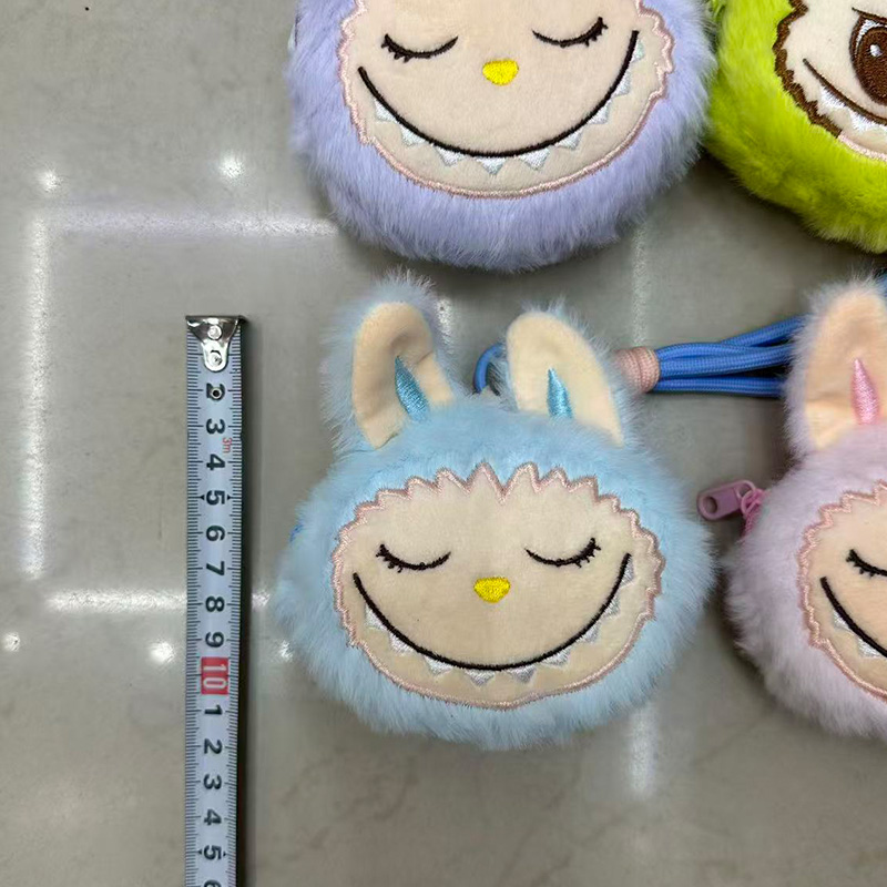 Peluche cubo niños zero wallet bordado cara boutique animal bolsa de maquillaje bolsa de almacenamiento mini juguete de peluche multifunción caricatura periférica regalo ventron zero wallet bolsa de juguetes para niños accesorios para niños Specification image