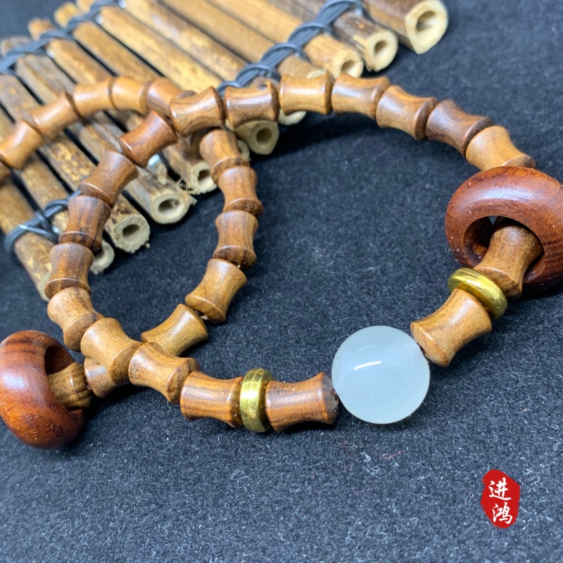 Circular bamboo joint black rosewood bracelets, cultural and artistic bracelets, tourist attractions · National Trend travel bracelets, natural texture, fashionable and elegant, a must-have bestseller for shopping center stalls Item Picture
