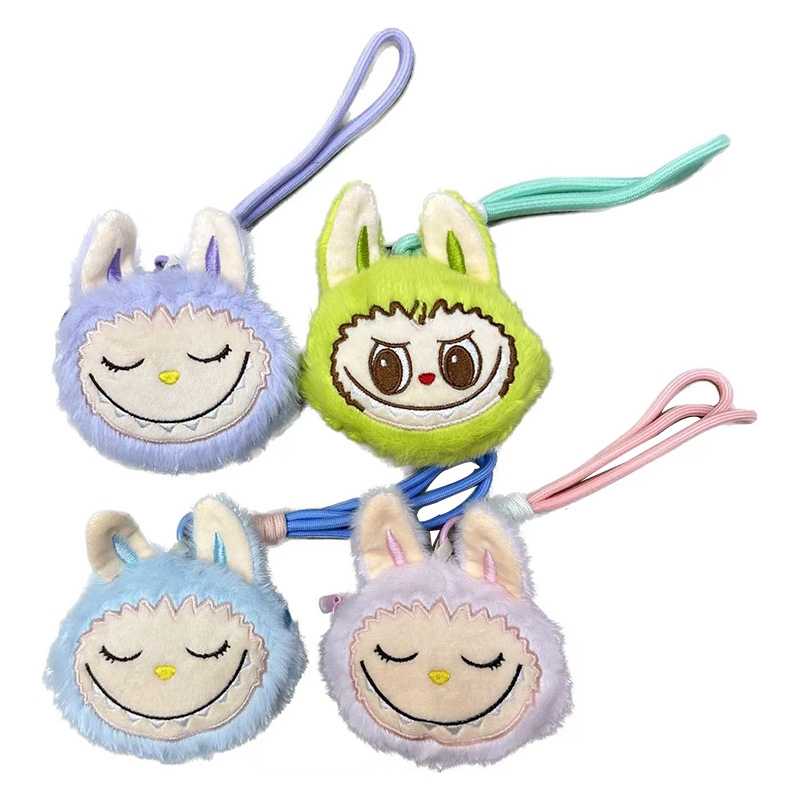 Peluche cubo niños zero wallet bordado cara boutique animal bolsa de maquillaje bolsa de almacenamiento mini juguete de peluche multifunción caricatura periférica regalo ventron zero wallet bolsa de juguetes para niños accesorios para niños Item Picture