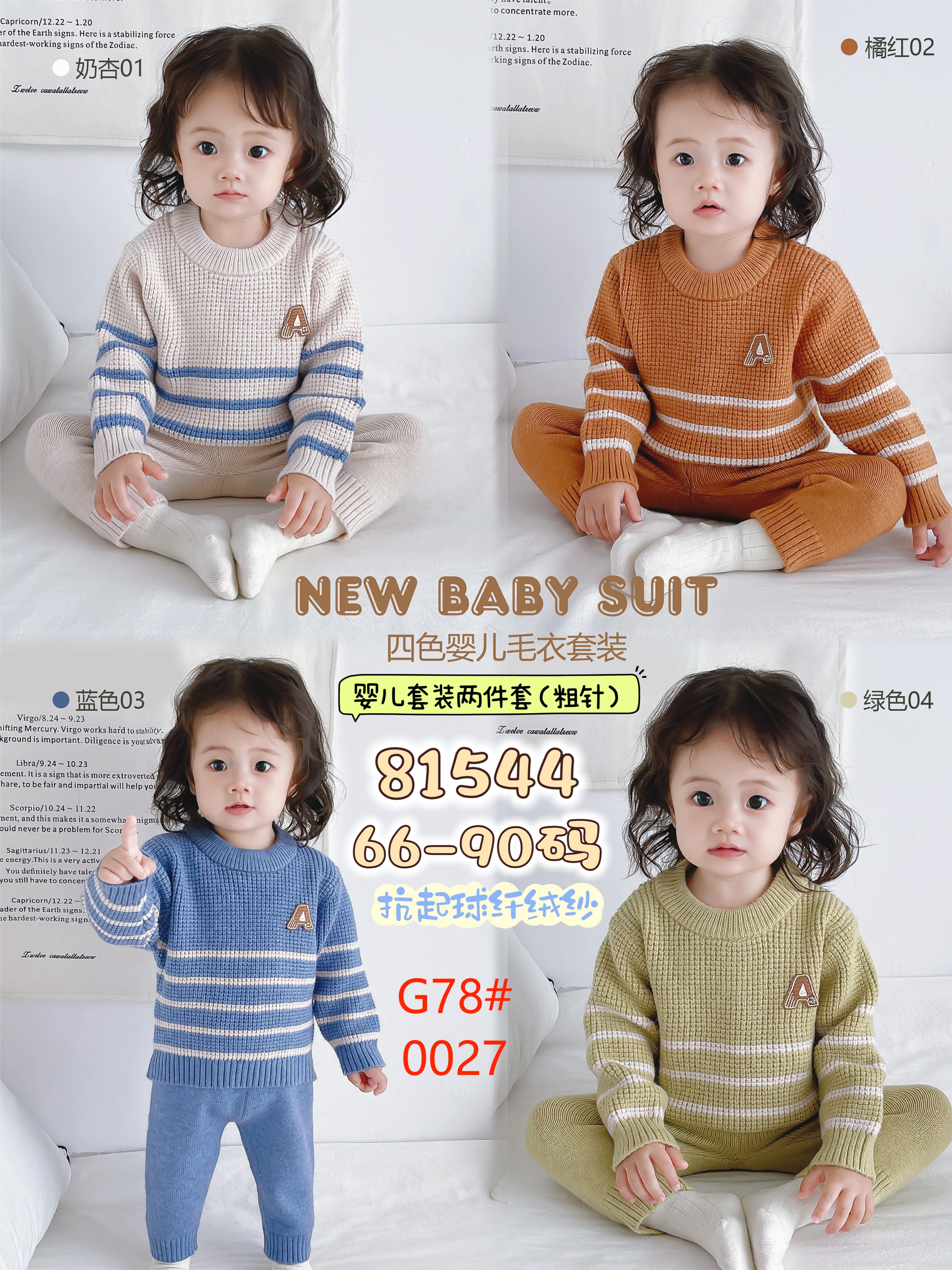 Girls' children's clothing set, knitted sweater, warm, casual and cute 1 Application Scenario