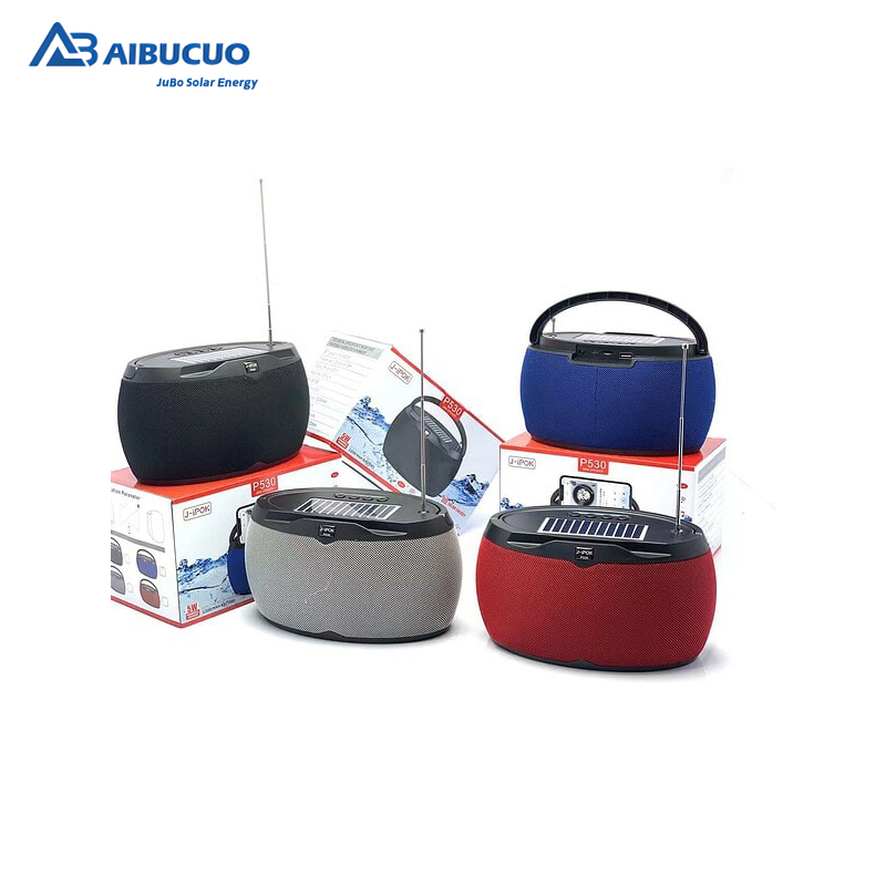 AIBUCUO Jubo P530 Black/Blue/Red/gray Solar Bluetooth speaker radio with light function AIBUCUO Specification image
