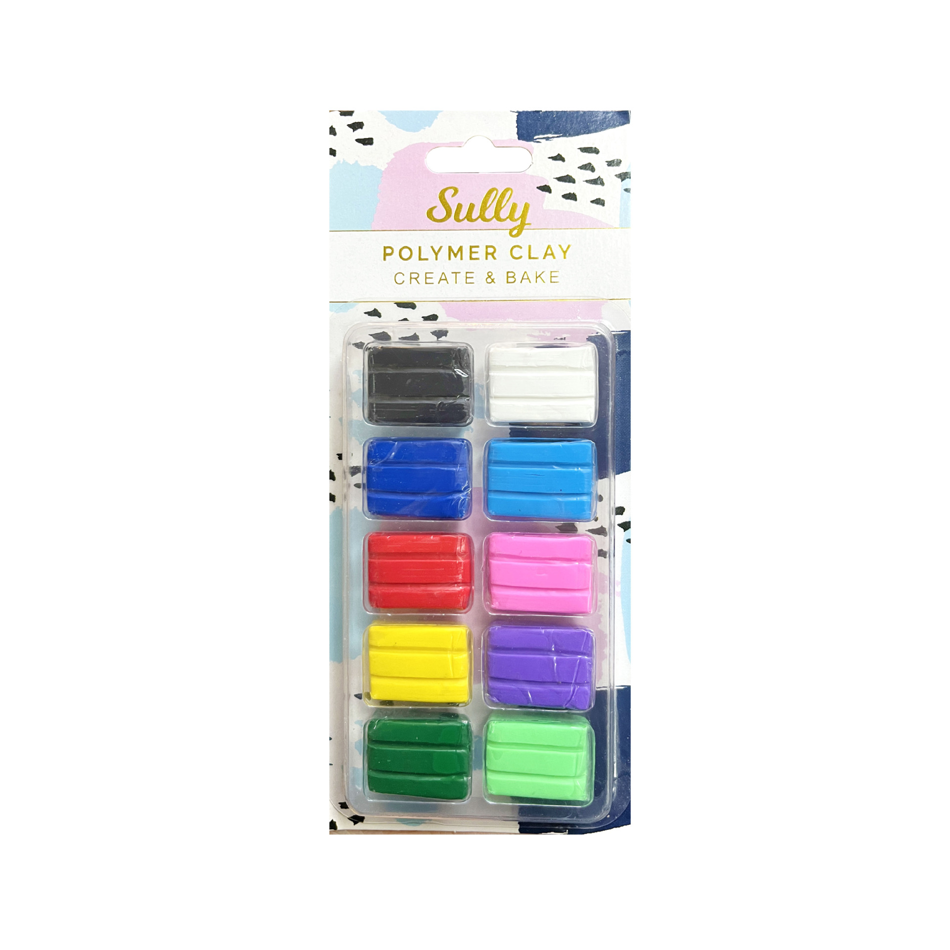 Soft clay factory wholesale 10-color 10-gram blister card packaged children's toys clay plasticine DIY clay sets Item Picture