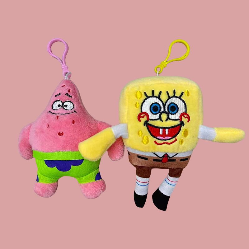 毛绒玩具海绵宝宝胖大星绒立方公仔挂件ins创意玩偶卡通周边挂件毛绒公仔挂件钥匙扣布偶挂件可爱装饰礼物夹娃娃机厂家直销详情1