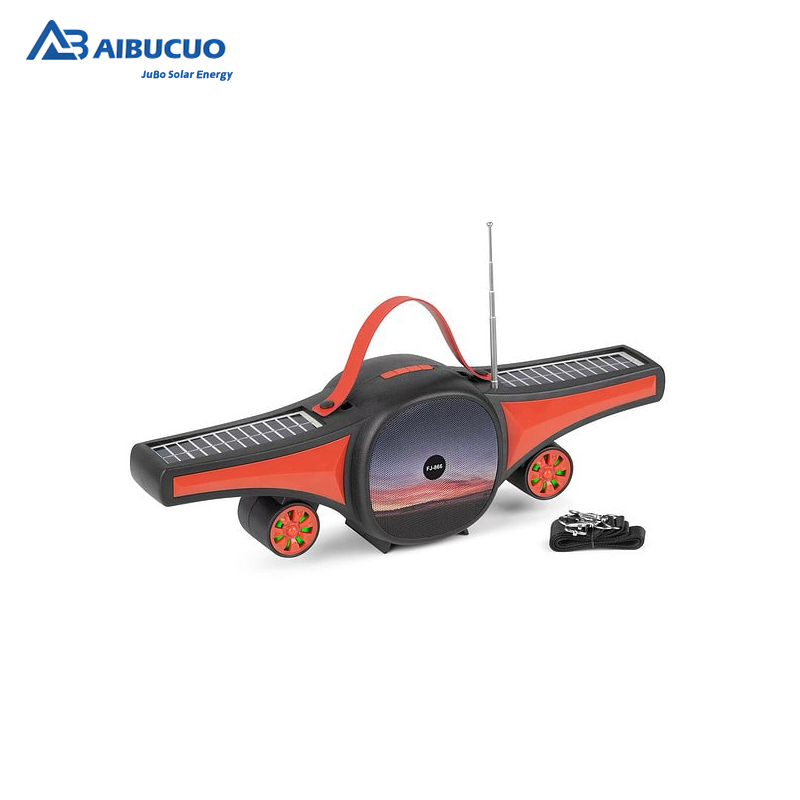 AIBUCUO Hublot FJ866 Black/red/blue/Orange Solar Bluetooth speaker radio with light function AIBUCUO Bluetooth speaker audio system Specification image