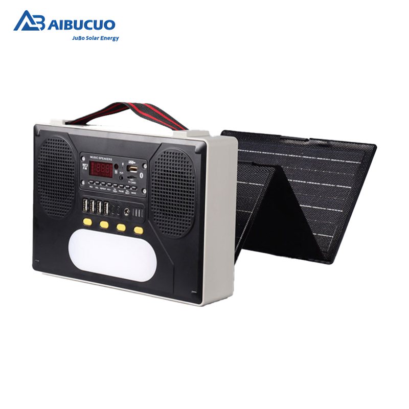 AIBUCUO Jubo Emergency Outdoor Lighting Solar Radio MP3 Song Player Bluetooth Speaker Portable USB Charging details Picture