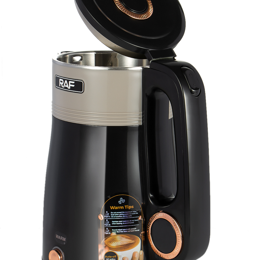RAF European standard cross-border electric kettle, visible household insulated kettle, 2.5L automatic power-off, large-capacity kettle Application Scenario