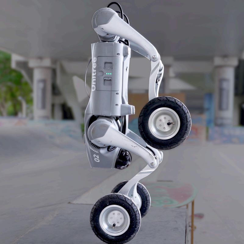 宇树（Unitree）Go2W-4机器狗 AI大模型 四足机器人 语音交互 具身智能 仿生陪伴细节图