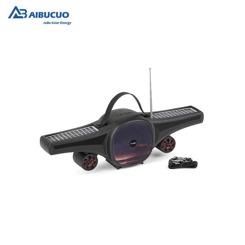 AIBUCUO Hublot FJ866 Black/red/blue/Orange Solar Bluetooth speaker radio with light function AIBUCUO Bluetooth speaker audio system details Picture
