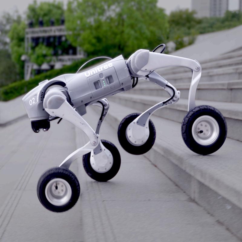 宇树（Unitree）Go2W-4机器狗 AI大模型 四足机器人 语音交互 具身智能 仿生陪伴产品图