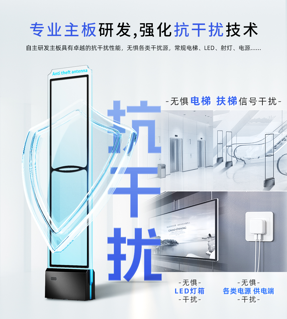 Eas Supermarket Anti-Theft Access Control, Department Store Clothing Store, Cosmetics Anti-Theft Device, Millet Store Sound Magnetic Anti-Theft Alarm System, Supermarket Security Inspection Door Application Scenario