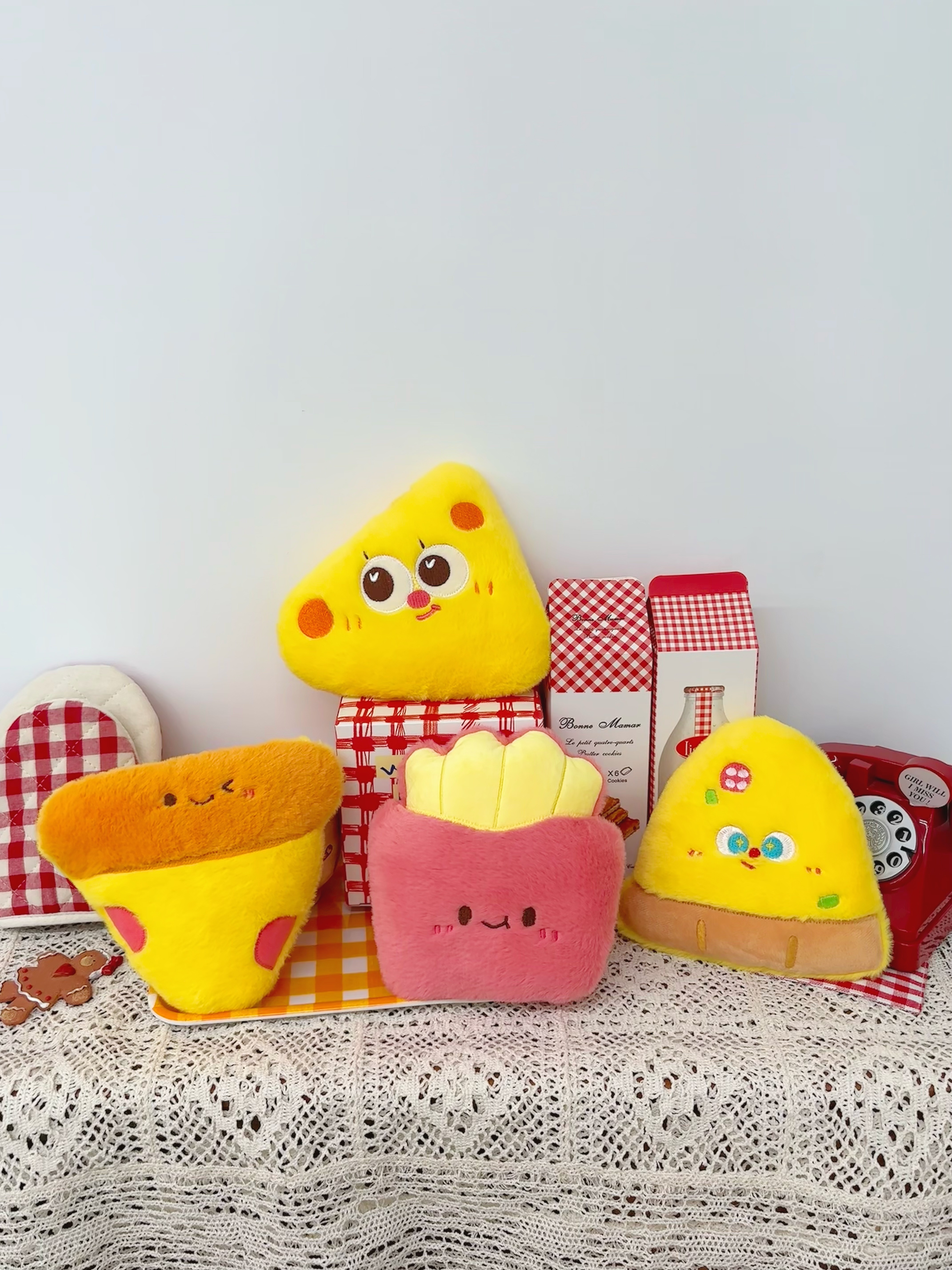 Cute plush toy food series