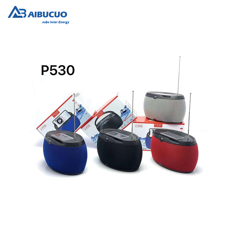 AIBUCUO Jubo P530 Black/Blue/Red/gray Solar Bluetooth speaker radio with light function AIBUCUO Application Scenario