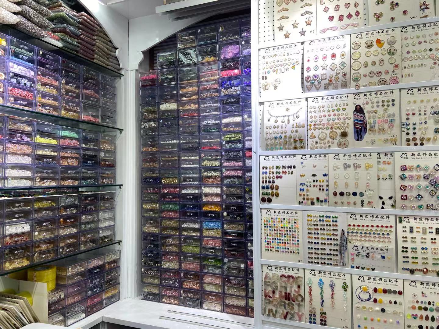 Xinrui resin flat-bottomed diamond jewelry accessories describe pic - 7