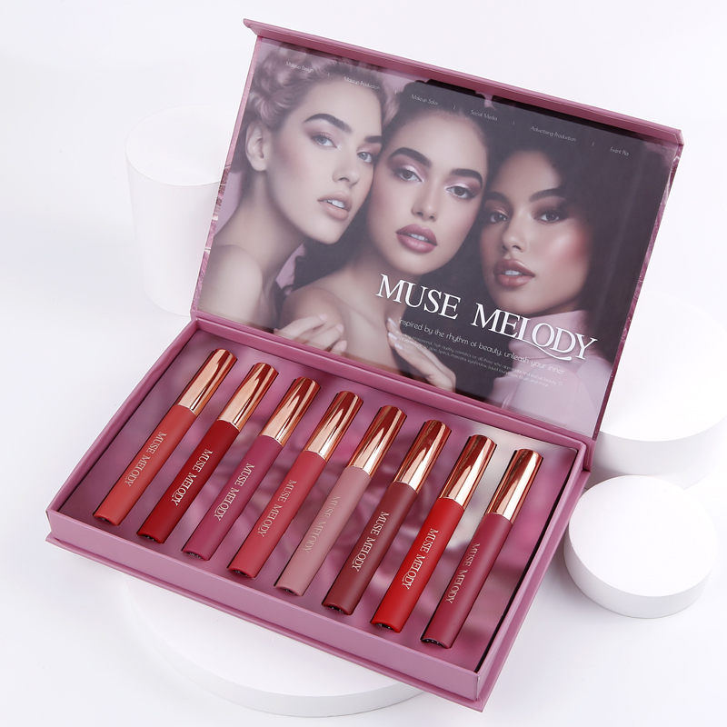 MUSE MELODY哑面不沾杯唇彩套盒持久不掉色防水妆效