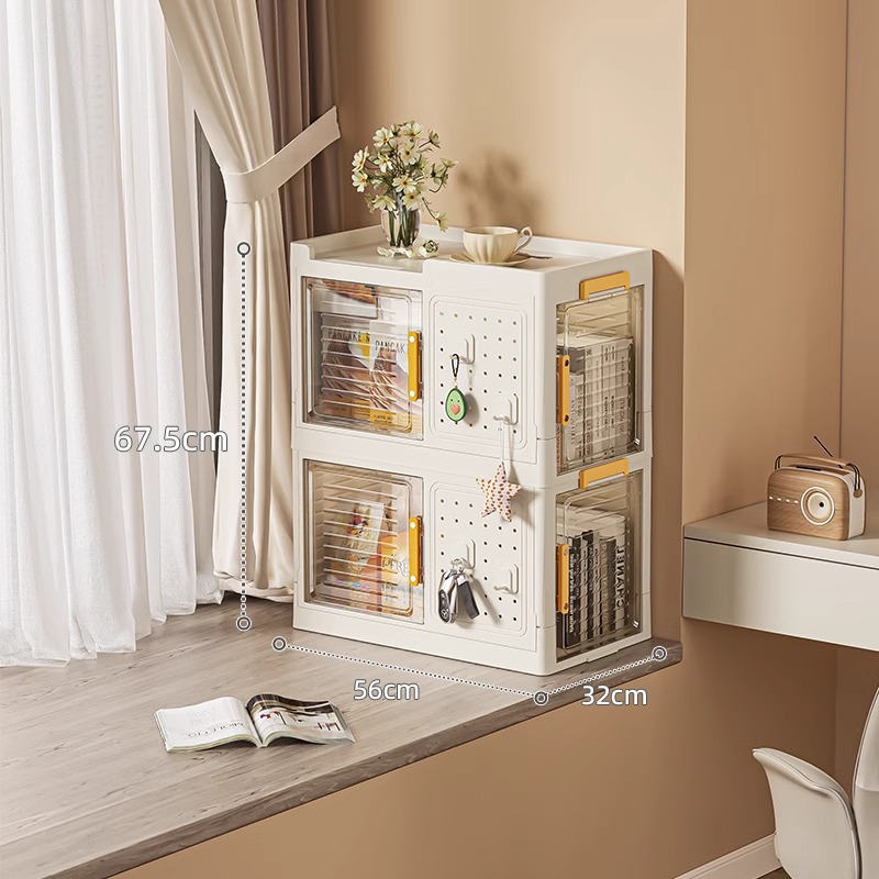D47-7230一层收纳柜免安装家用客厅玄关置物架多层沙发侧边夹缝卧产品图