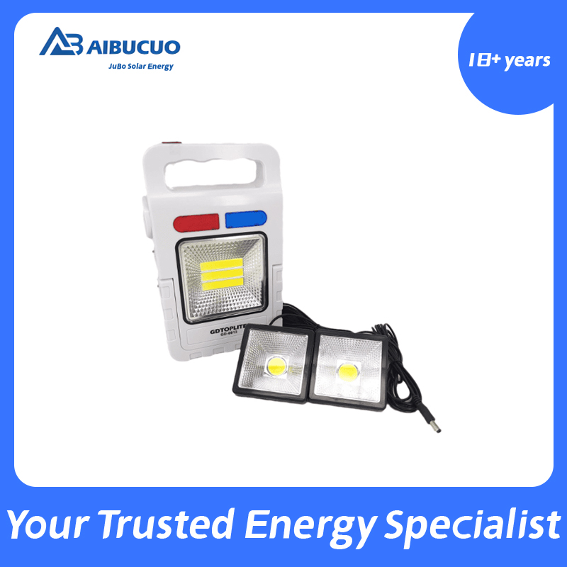 AIBUCUO JB-8018 Solar lamp, household suspended spotlight, outdoor solar system lamp, vertical charging AIBUCUO