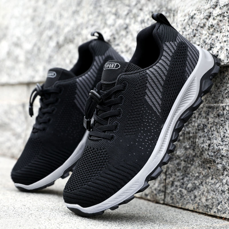 Men's dad shoes, senior shoes, travel shoes, comfortable walking shoes for middle-aged and elderly people, soft-soled gift shoes, couple sports shoes details Picture