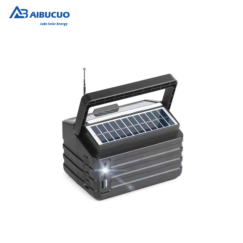AIBUCUO 巨舶 DG06 黑色/红色/蓝色太阳能蓝牙音箱收音机带灯光功能 AIBUCUO产品图