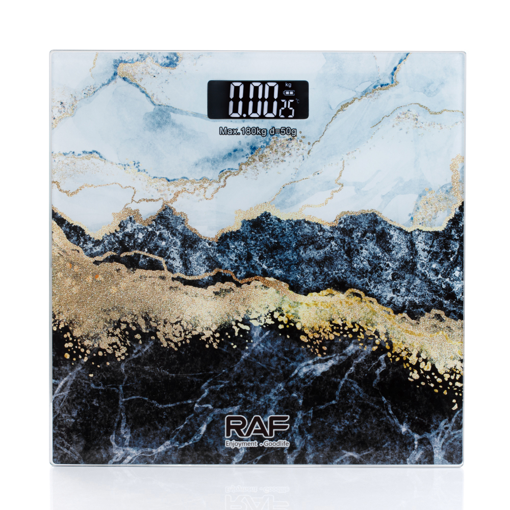 RAF cross-border weighing scale, electronic scale, household precise and high-precision indoor temperature measurement weighing scale, glass weight pic 5