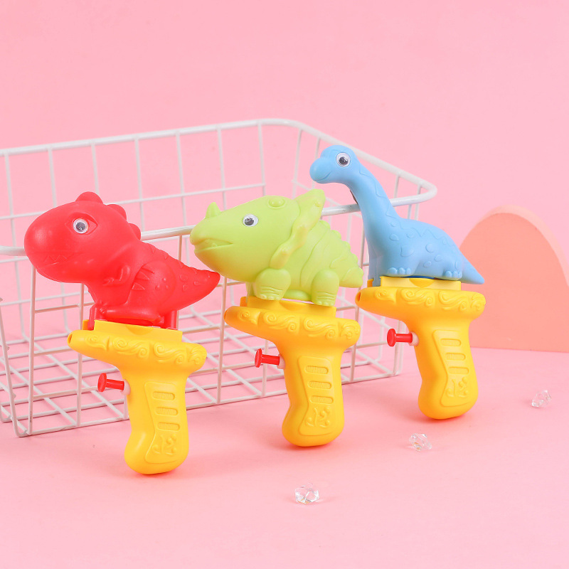 Children's water gun toys, cartoon dinosaurs, internet-famous water play small water guns, baby bathroom bathing, outdoor water play toys details Picture