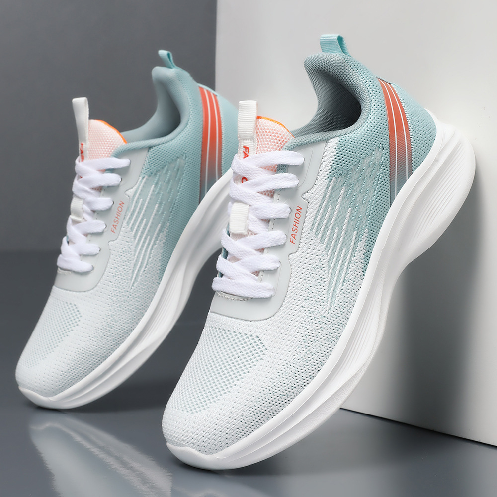 Men's sports shoes, breathable mesh shoes, air-cushioned running shoes, temu cross-border plus-size men's shoes, versatile single shoes details Picture