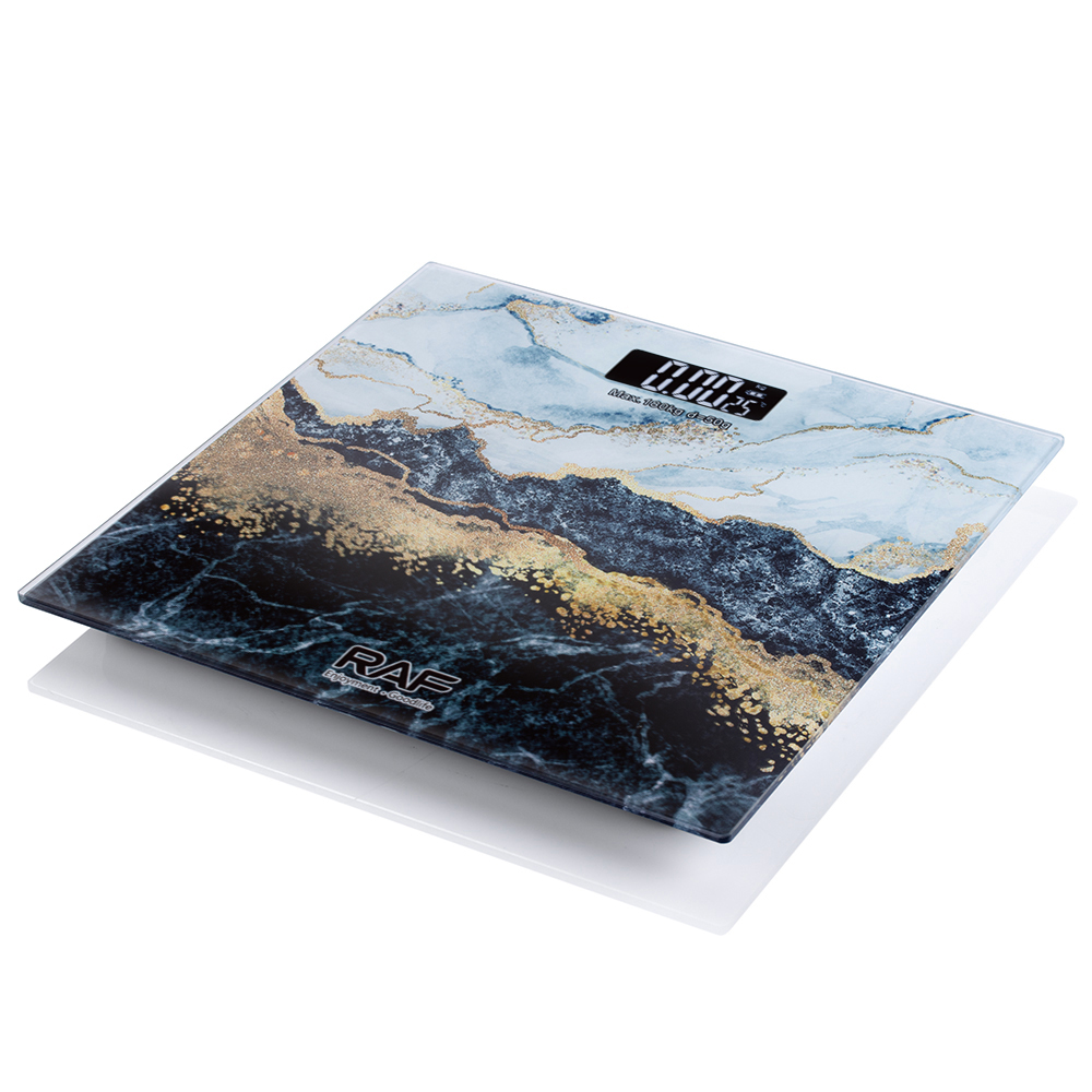 RAF cross-border weighing scale, electronic scale, household precise and high-precision indoor temperature measurement weighing scale, glass weight details Picture