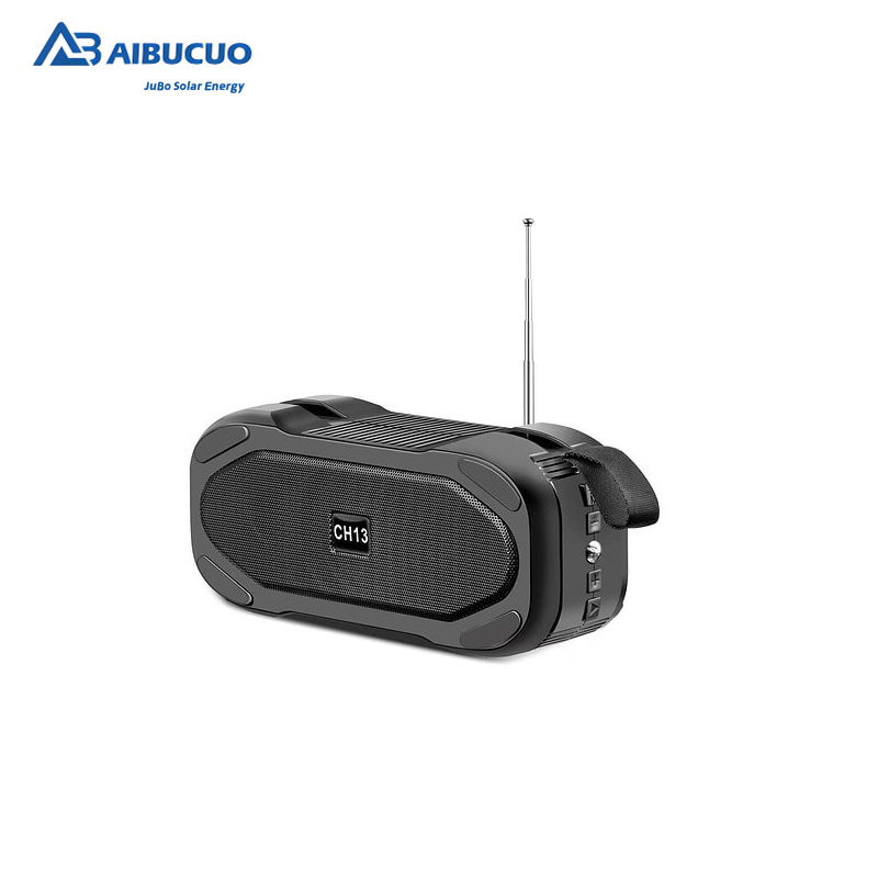 AIBUCUO CH13 Black/Blue/Grey Solar Bluetooth Speaker radio with Light function AIBUCUO details Picture