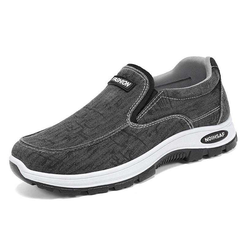 Jinshiyuan - New men's shoes, thick-soled casual shoes, one-foot single shoes, walking casual shoes, soft-soled dad shoes Item Picture