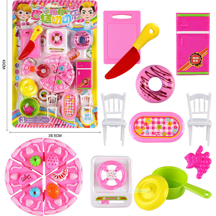 Free shipping, hanging board, love baking tableware, kitchenware, cooking, rice cooking, stir-frying, kitchen play house, children's food, toys Specification drawing