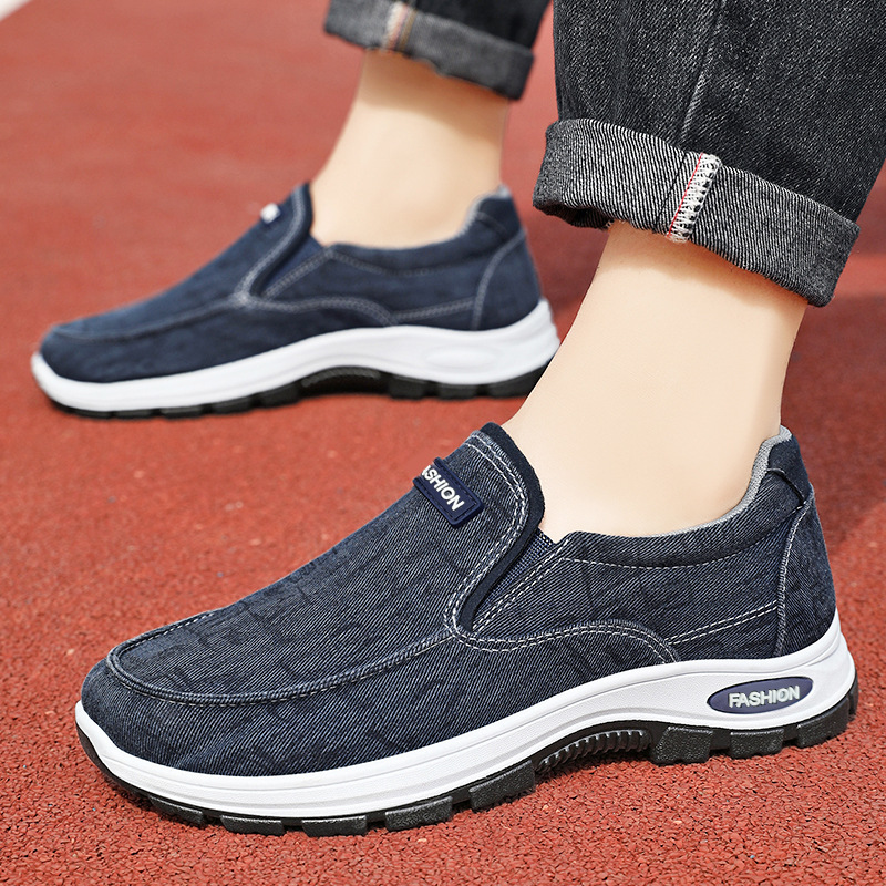 Jinshi Yuan - Men's casual shoes processing and customization, one-step dad shoes, breathable mesh shoes, soft-soled comfortable single shoes details Picture