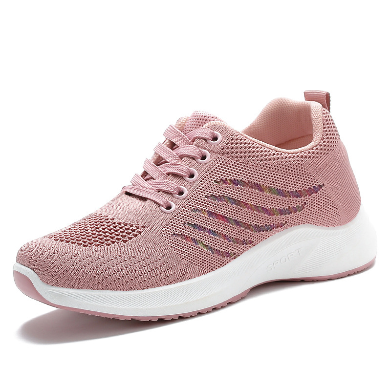 Women's spring new casual sports single shoes, soft-soled hiking shoes, women's sports shoes manufacturer one-piece consignment Item Picture