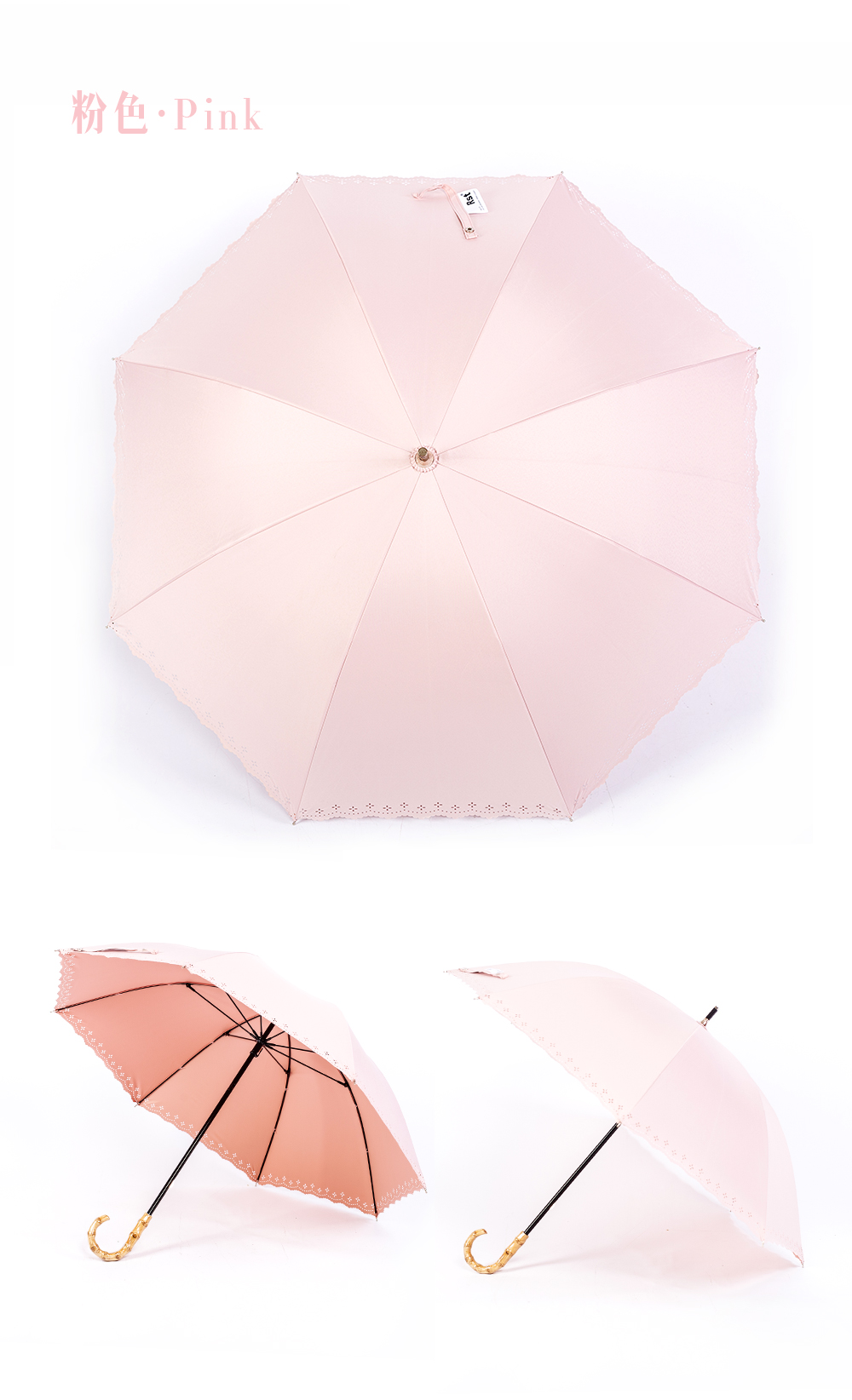 Xingbao Umbrella 190T colored plastic Long Umbrella for women, wholesale in stock pic 11