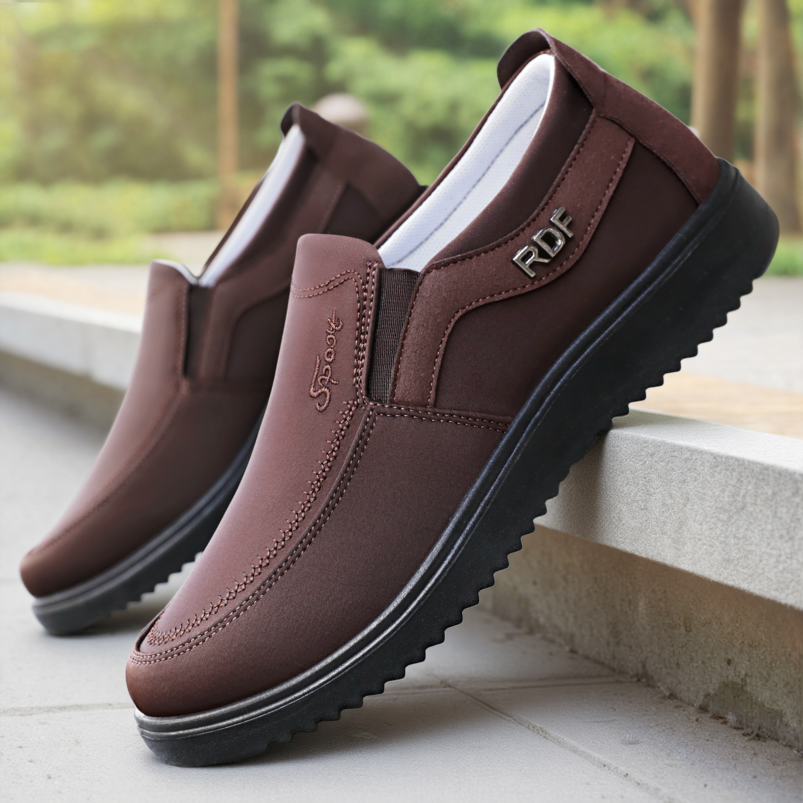 Men's casual shoes cross-border TEMU consignment men's shoes breathable and versatile, single shoes with soft soles, comfortable dad shoes full figure