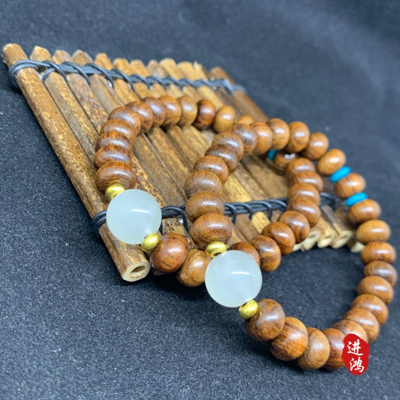 Black rosewood bracelets paired with luminous beads, cultural and artistic bracelets, tourist attractions · National Trend travel bracelets, natural texture, fashionable and elegant, a must-have bestseller for shopping center stalls details Picture